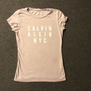 Pale Purple Calvin Klein NYC Tee-Shirt